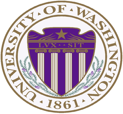 University of Washington official purple and gold seal.